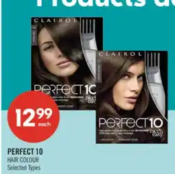 Shoppers Drug Mart PERFECT 10 HAIR COLOUR offer