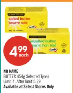 Shoppers Drug Mart NO NAME BUTTER offer