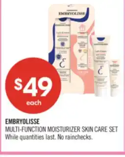 Shoppers Drug Mart EMBRYOLISSE MULTI-FUNCTION MOISTURIZER SKIN CARE SET offer