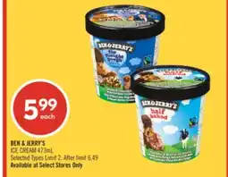 Shoppers Drug Mart BEN & JERRY'S ICE CREAM offer