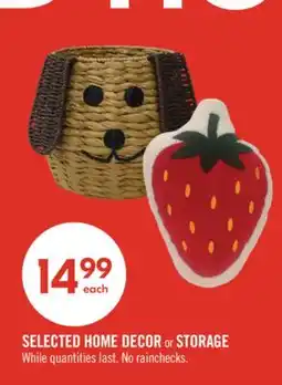 Shoppers Drug Mart SELECTED HOME DECOR or STORAGE offer