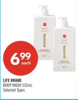 Shoppers Drug Mart LIFE BRAND BODY WASH offer