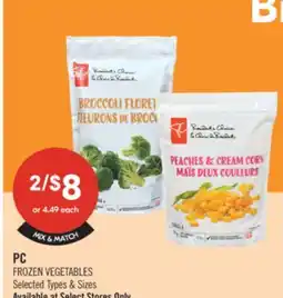 Shoppers Drug Mart PC FROZEN VEGETABLES offer