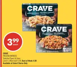 Shoppers Drug Mart CRAVE FROZEN ENTREES offer