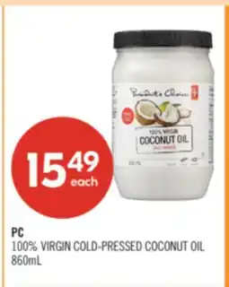 Shoppers Drug Mart PC 100% VIRGIN COLD-PRESSED COCONUT OIL offer