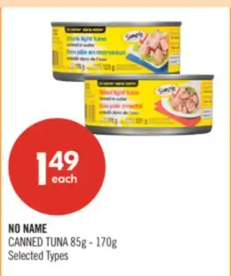 Shoppers Drug Mart NO NAME CANNED TUNA offer