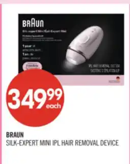 Shoppers Drug Mart BRAUN SILK-EXPERT MINI IPL HAIR REMOVAL DEVICE offer