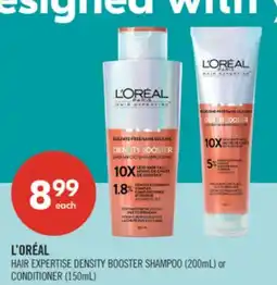 Shoppers Drug Mart L'ORÉAL HAIR EXPERTISE DENSITY BOOSTER SHAMPOO (200mL) or CONDITIONER (150mL) offer