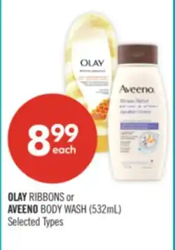 Shoppers Drug Mart OLAY RIBBONS or AVEENO BODY WASH offer