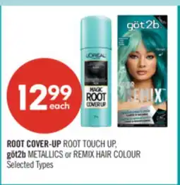 Shoppers Drug Mart ROOT COVER-UP ROOT TOUCH UP, göt2b METALLICS or REMIX HAIR COLOUR offer