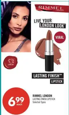 Shoppers Drug Mart RIMMEL LONDON LASTING FINISH LIPSTICK offer