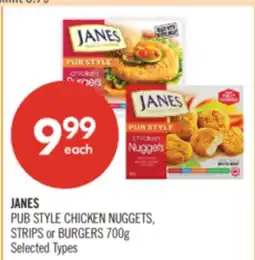 Shoppers Drug Mart JANES PUB STYLE CHICKEN NUGGETS, STRIPS or BURGERS offer