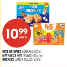 Shoppers Drug Mart RICE KRISPIES SQUARES (30's), MAYNARDS FUN TREATS (45's) or ROCKETS CANDY ROLLS (132's) offer