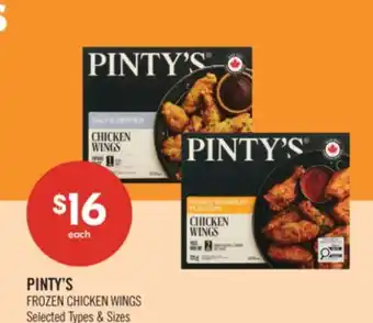 Shoppers Drug Mart PINTY'S FROZEN CHICKEN WINGS offer
