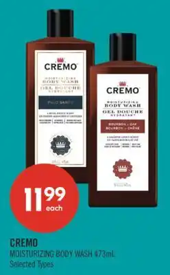 Shoppers Drug Mart CREMO MOISTURIZING BODY WASH offer