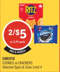 Shoppers Drug Mart CHRISTIE COOKIES or CRACKERS offer