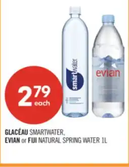 Shoppers Drug Mart GLACÉAU SMARTWATER, EVIAN or FIJI NATURAL SPRING WATER offer