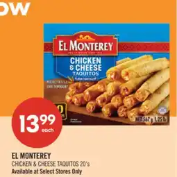 Shoppers Drug Mart EL MONTEREY CHICKEN & CHEESE TAQUITOS offer