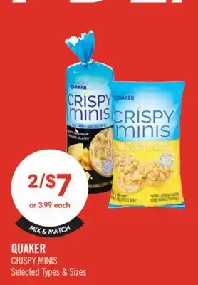 Shoppers Drug Mart QUAKER CRISPY MINIS offer