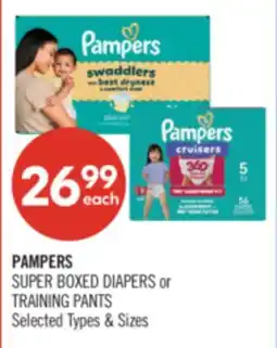 Shoppers Drug Mart PAMPERS SUPER BOXED DIAPERS or TRAINING PANTS offer