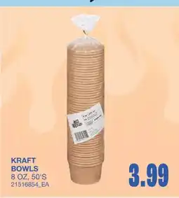 Wholesale Club BOWLS, 8 OZ, 50'S offer