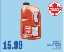 Wholesale Club ORIGINAL REDHOT SAUCE offer