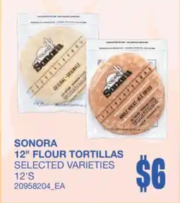 Wholesale Club 12 FLOUR TORTILLAS, 12'S offer