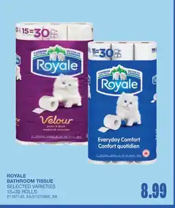 Wholesale Club BATHROOM TISSUE, 15=30 ROLLS offer