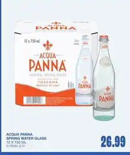 Wholesale Club SPRING WATER GLASS offer