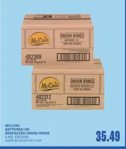 Wholesale Club BATTERED OR BEEFEATER ONION RINGS offer