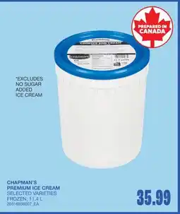 Wholesale Club CHAPMAN'S PREMIUM ICE CREAM offer
