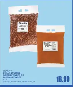 Wholesale Club QUALITY CHILLY CRUSHED, GINGER POWDER OR PAPRIKA POWDER, 5 LB offer