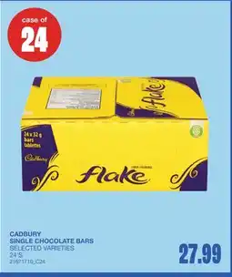 Wholesale Club SINGLE CHOCOLATE BARS, 24'S, CASE of 24 offer