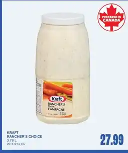 Wholesale Club KRAFT RANCHER'S CHOICE offer