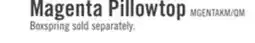 The Brick cBlack Signature Magenta Euro Pillowtop King Mattress offer