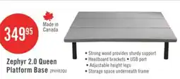 The Brick Zephyr 2.0 Queen Platform Base offer