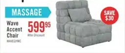 The Brick Wave 34.65 Accent Chair with Massage - Grey offer