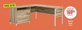 The Brick Harrison 65.35 L-shaped Desk with Two Drawers – Kiln Acacia offer