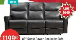 The Brick 83 Quest Power Reclining Sofa offer