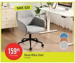 The Brick Stevie 23 Swivel Office Chair with Adjustable Height – Grey offer