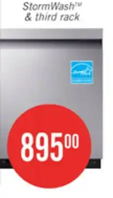 The Brick Samsung 24 46 dBA Smart Built-In Dishwasher with StormWash - Stainless Steel - DW80CG5450SRAA offer