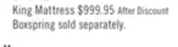 The Brick Sealy Posturepedic 950 Series Lambton Eurotop Firm King Mattress offer