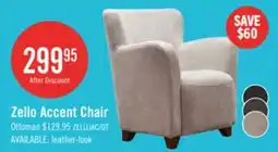 The Brick Zello 29.75 Linen-Look Fabric Accent Chair - Linen offer