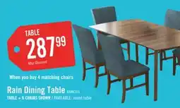 The Brick Rain Dining Table, 72W - Brown offer