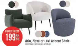 The Brick Arlo 29.5 Linen-Look Fabric Accent Chair – Green offer