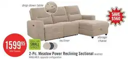 The Brick 2-Pc. Meadow Power Reclining Sectional offer