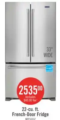 The Brick Maytag 33 22 Cu. Ft. French-Door Refrigerator - Fingerprint Resistant Stainless Steel - MRFF5033PZ offer