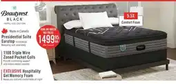 The Brick Beautyrest Black Hotel Presidential Suite Eurotop Medium King Mattress offer