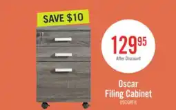 The Brick Oscar 15.75 3-Drawer Lateral Filing Cabinet - Distressed Grey offer