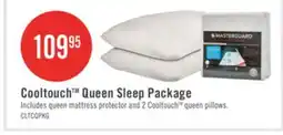 The Brick Masterguard Cooltouch Queen Mattress Protector with 2 Queen Pillows offer